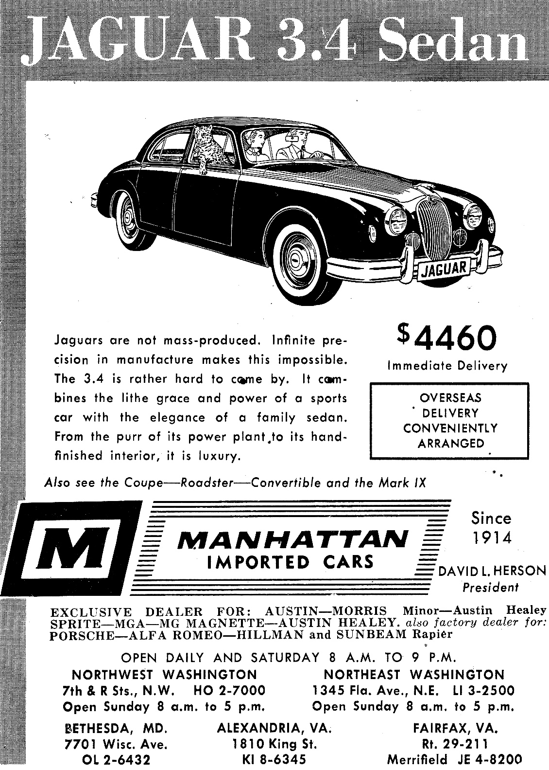 1959 Jaguar 3.4 Litre Saloon